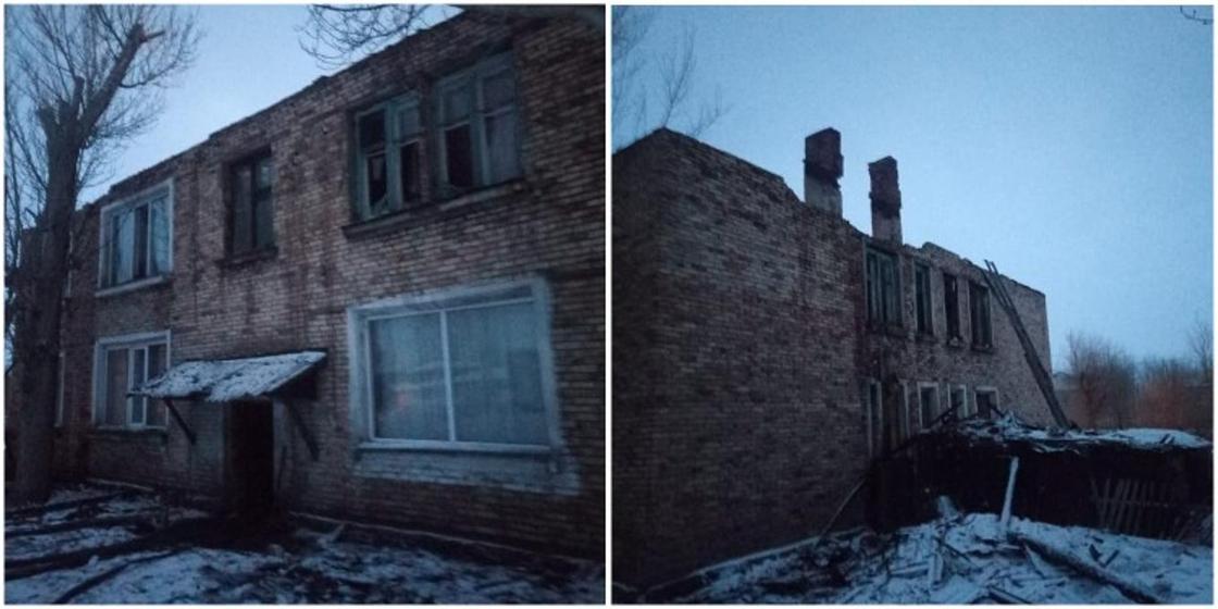 6 семей остались без крова после пожара в Карагандинской области