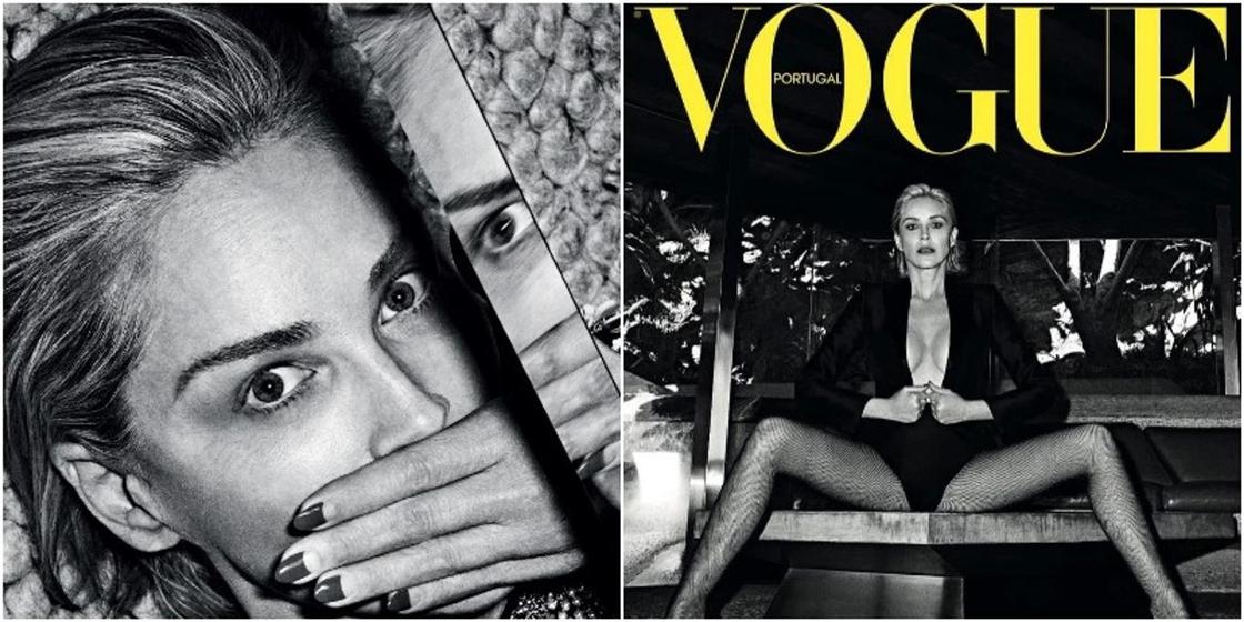 Самая сексуальная блондинка: 61-летняя Шэрон Стоун снялась обнаженной для журнала Vogue (фото)