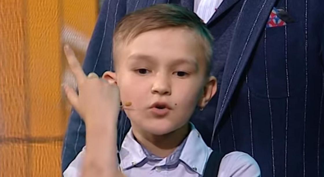 10-летний астанчанин удивил всех в эфире украинского шоу (видео)