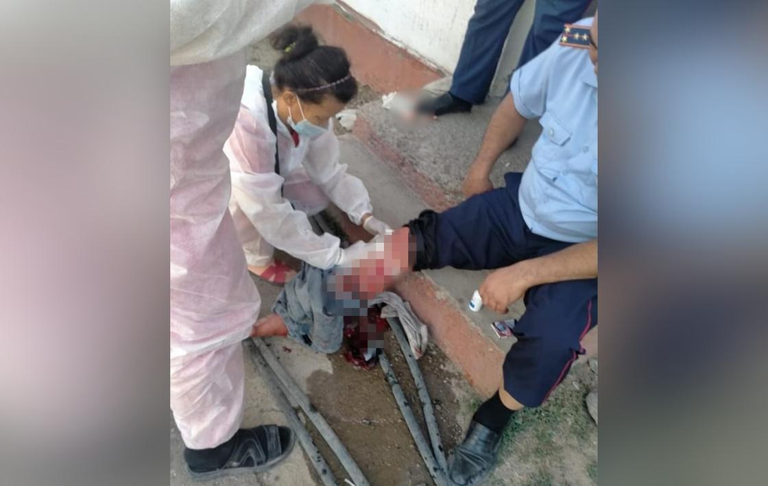 Раненый полицейский из Туркестанской области
