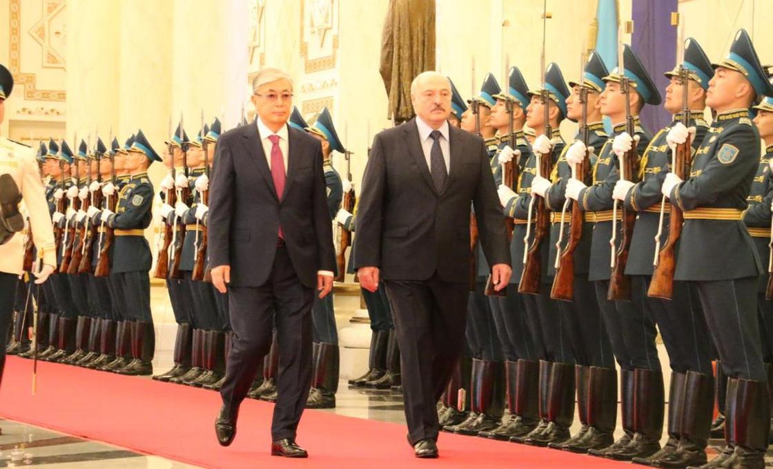 Токаев встретил Лукашенко в Акорде