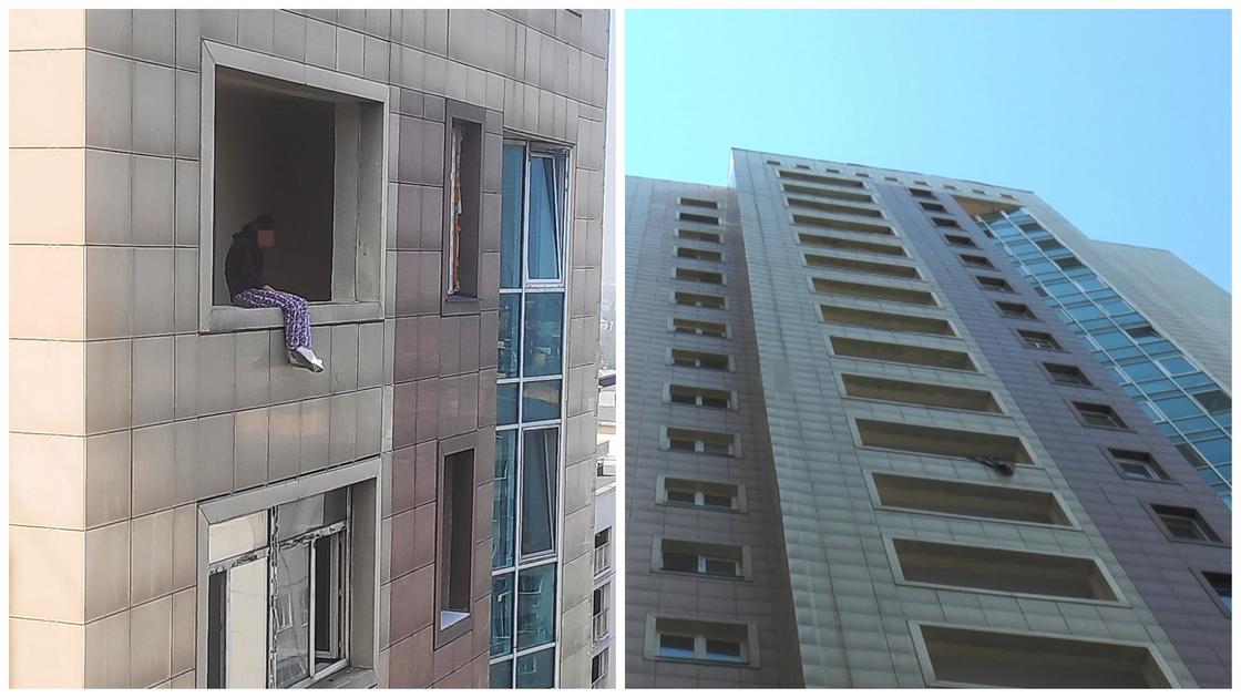 Молодая женщина пыталась покончить с собой, спрыгнув с 20-го этажа в Алматы