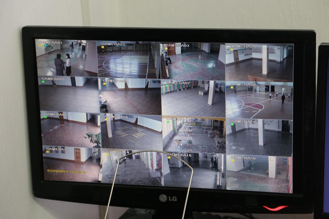 Монитор с изображением с камер наблюдения