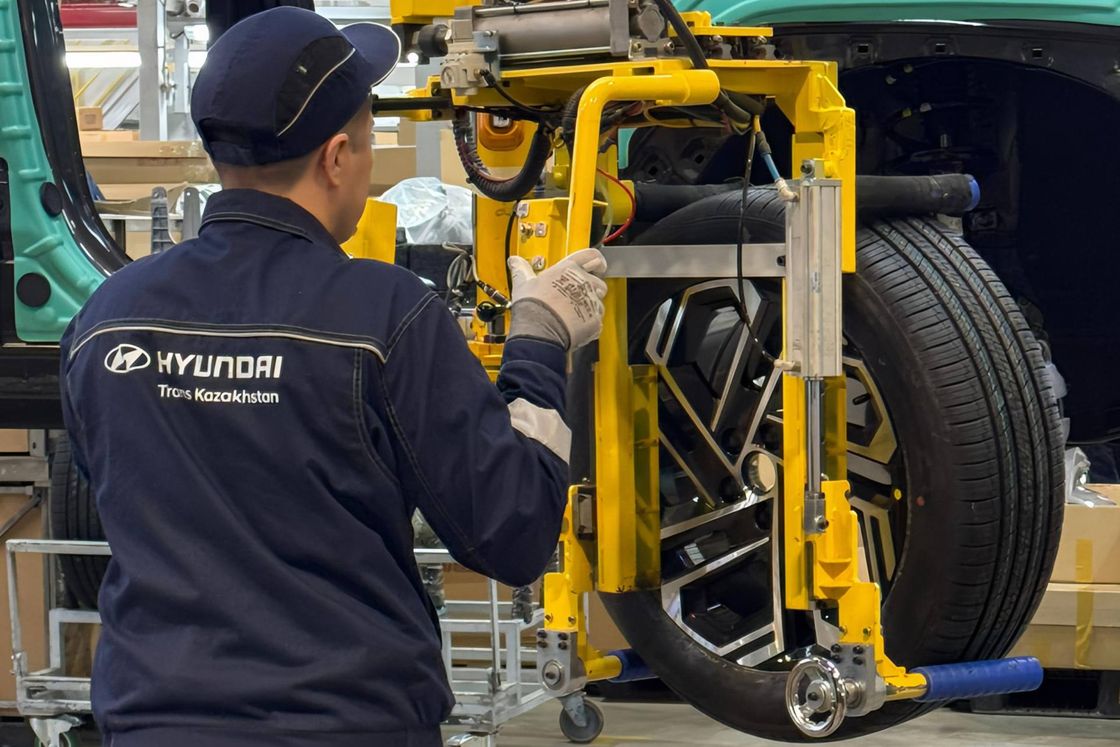 Astana Motors құрамындағы Hyundai Trans Kazakhstan зауытында Hands дискілерін орнату жұмыстары