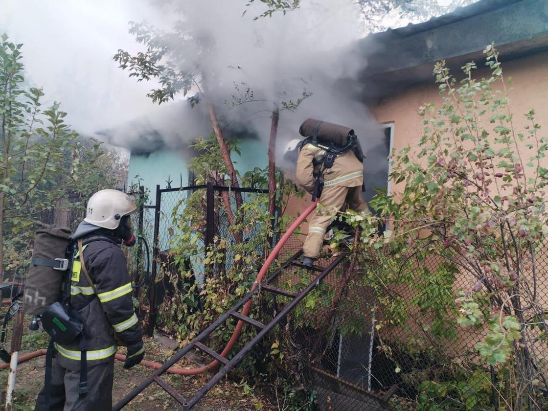 Пожар в Алматинской области