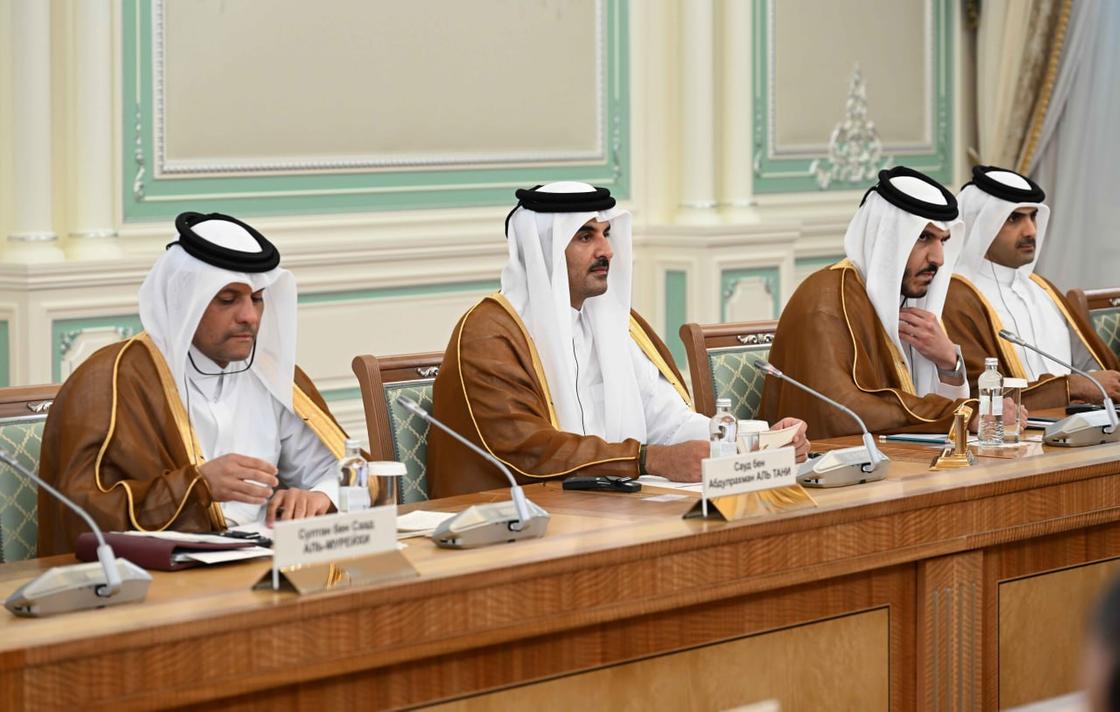 Шейх Тамим бен Хамад Аль Тани и делегация Катара