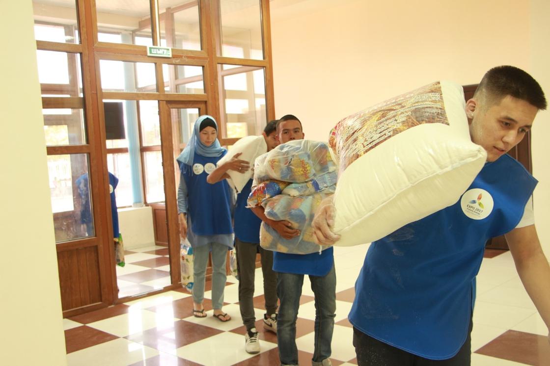 В рамках акции «Помощь для Арыси», организованной молодежью Маңгистау собрано 4 тонны гуманитарного груза
