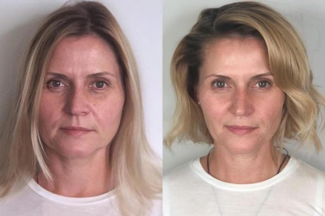 Стилист меняет женщин до неузнаваемости с помощи макияжа и прически