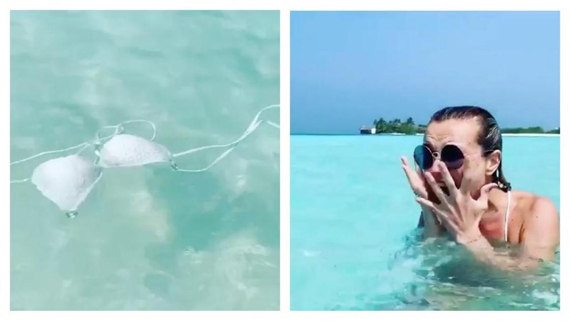 Остался только лифчик: Полину Гагарину на Мальдивах растерзала акула (видео)