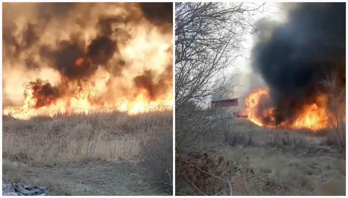 Масштабные пожары охватили Павлодарскую область (фото, видео)