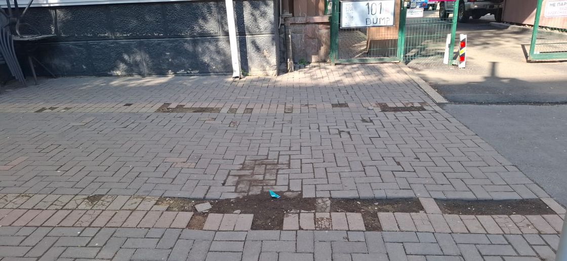 Замена брусчатки