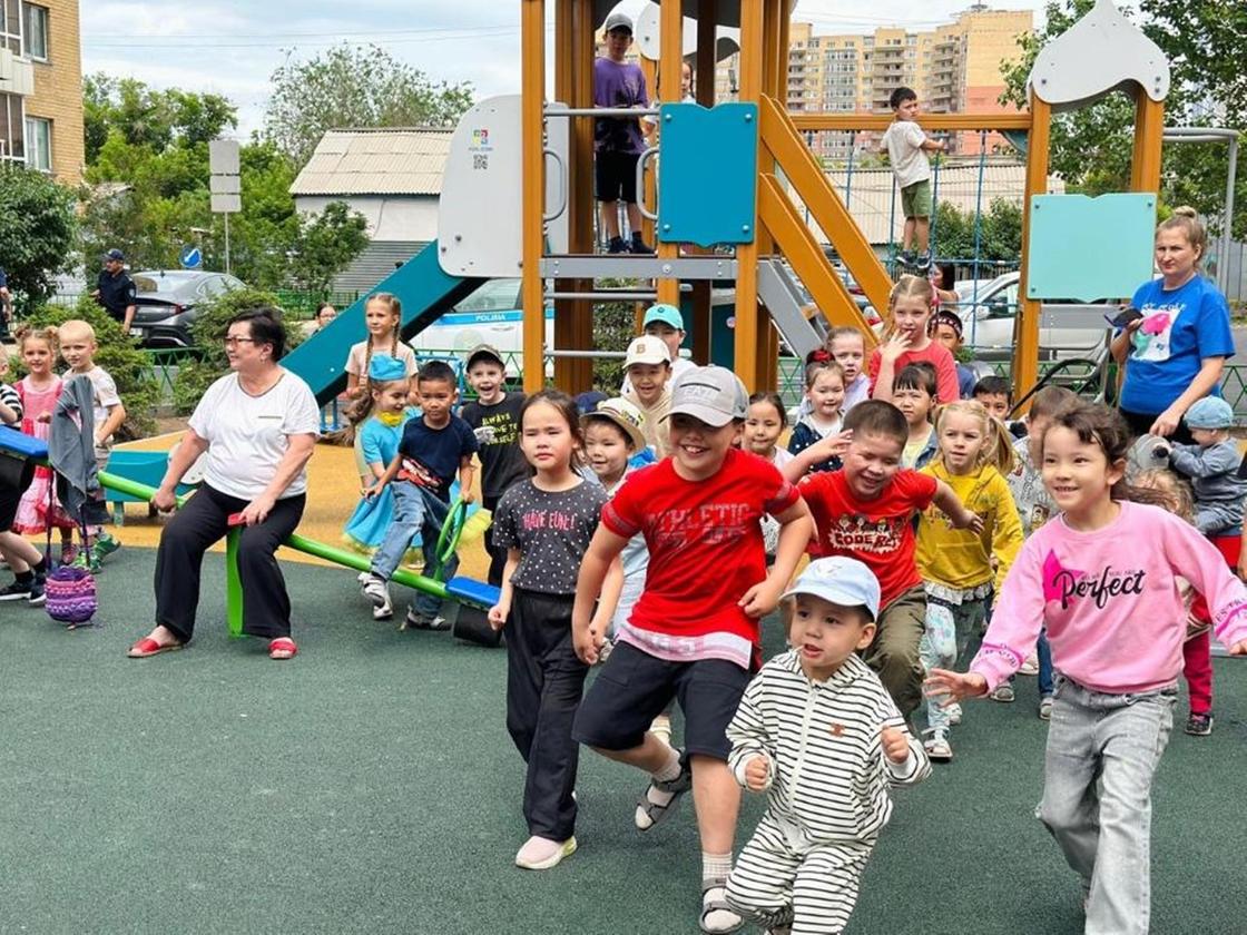 Открытие нового двора в столичном районе Байконыр Открытие нового двора в столичном районе Байконыр