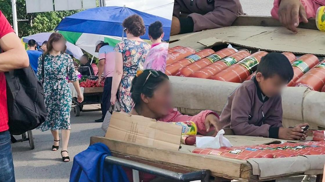 Кипиш на Саяхате: алматинцы рискуют жизнью, а торговцам плевать на запрет продавать (фото, видео)