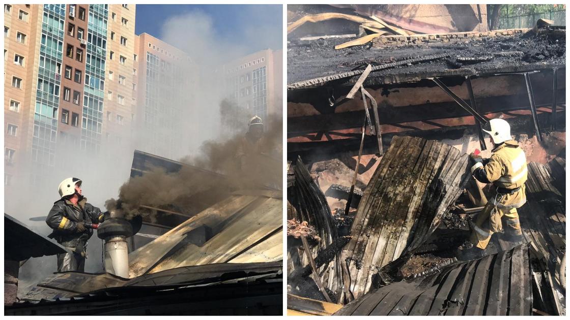 "Данное кафе горит не в первый раз": очевидцы о крупном пожаре в Алматы