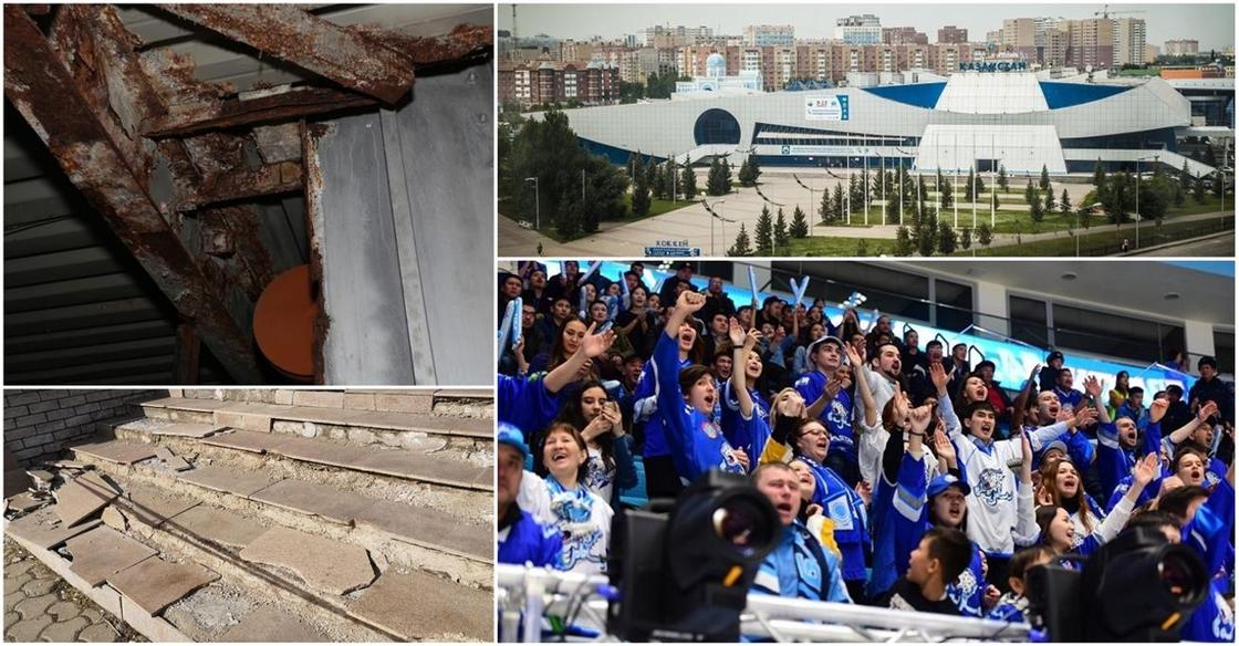 «Что творится»: построенный по инициативе Назарбаева дворец спорта на грани аварии