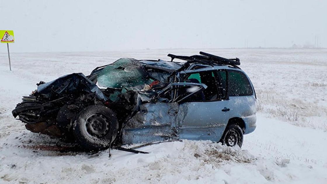 Пятеро казахстанцев погибли в страшной аварии на трассе в России (фото, видео)