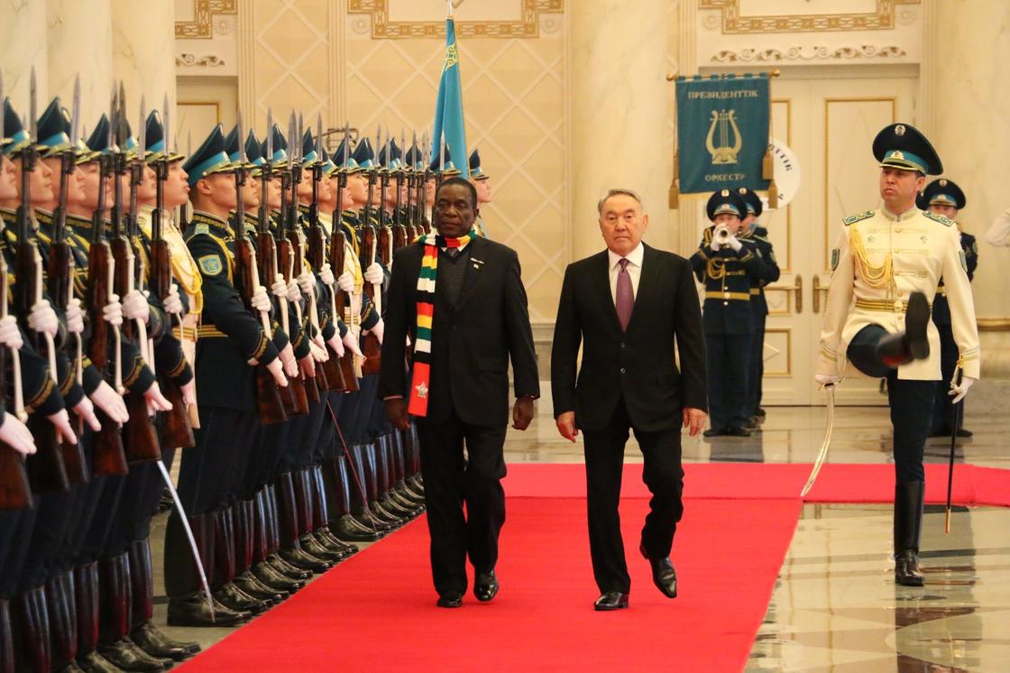 Инвестиции в Африку: Назарбаев принял президента Зимбабве в своей резиденции (фото)