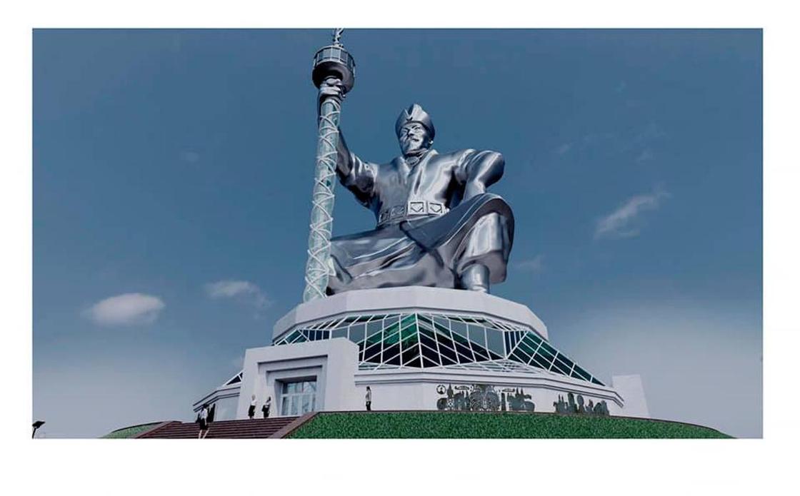 Монумент Абылай хану с лифтом в скипетре хотят установить в Казахстане (фото)