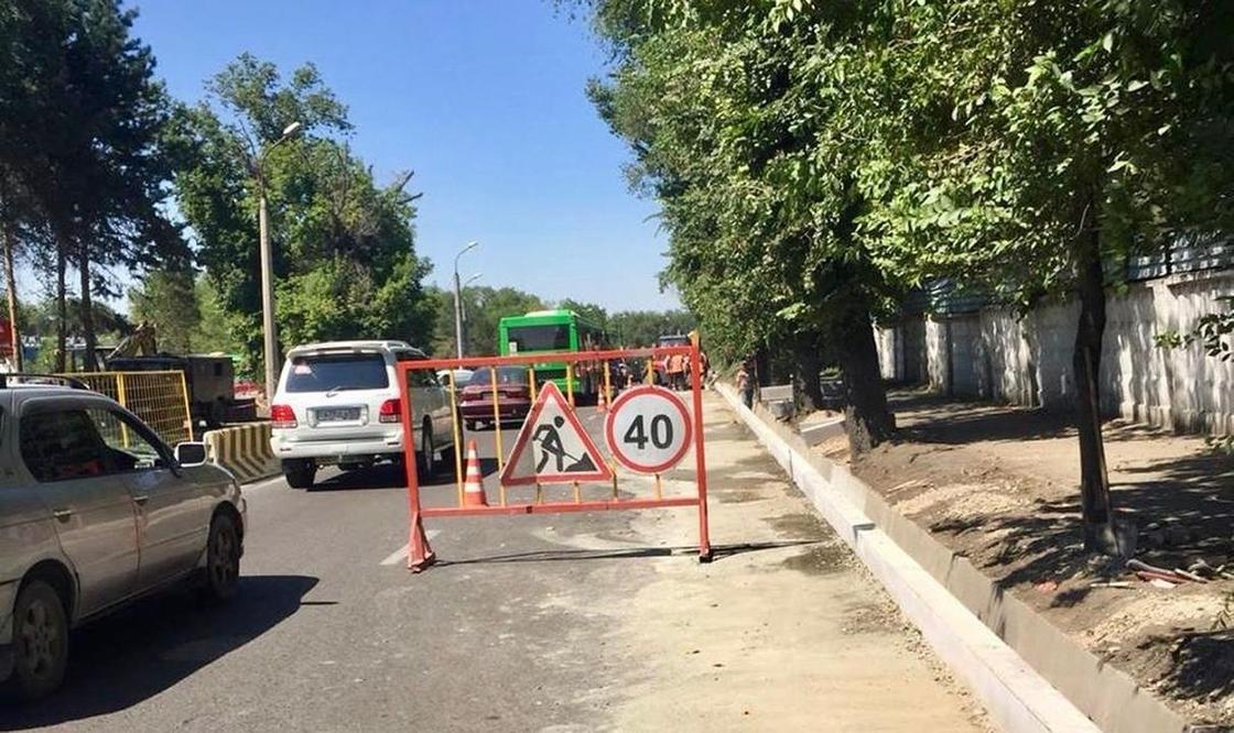 Участок проспекта Абая в Алмыты перекроют на полтора месяца из-за строительства метро