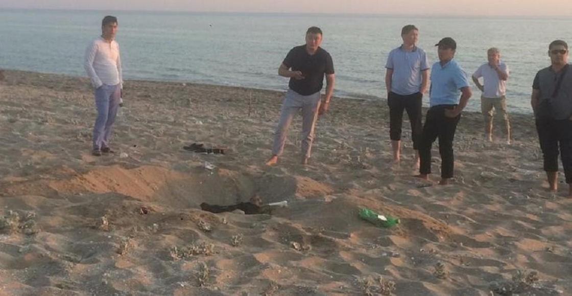 Человеческие останки нашли на пляже в Актау (фото)