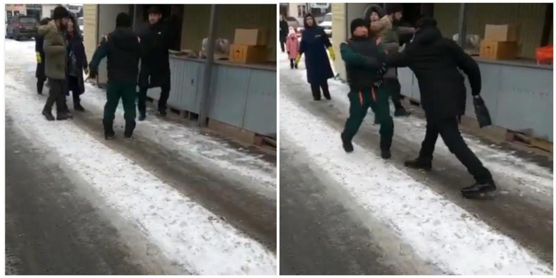 Больной шизофренией мужчина ударил ножом продавца на рынке в Алматы (видео)