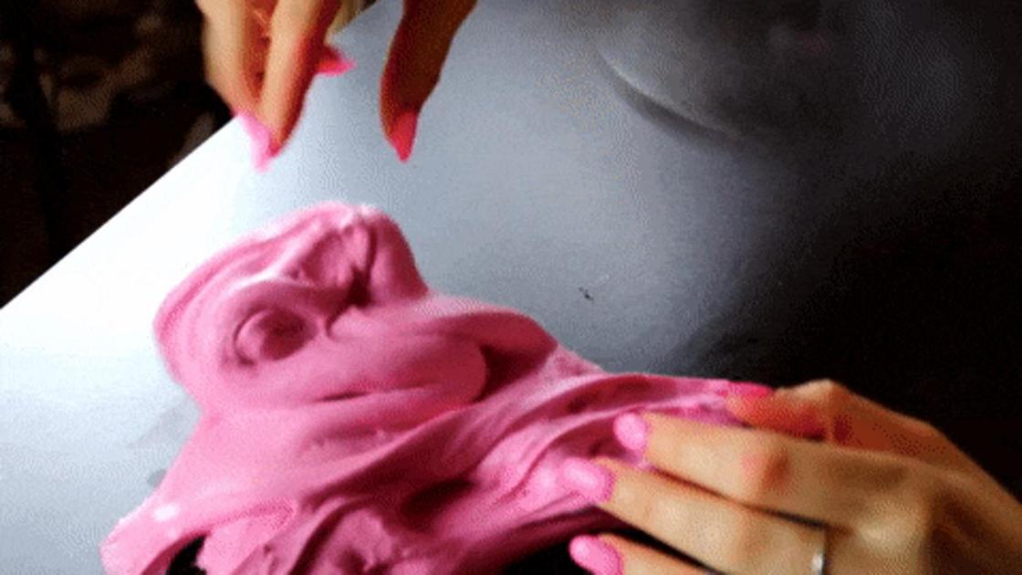 Как сделать большой розовый слайм