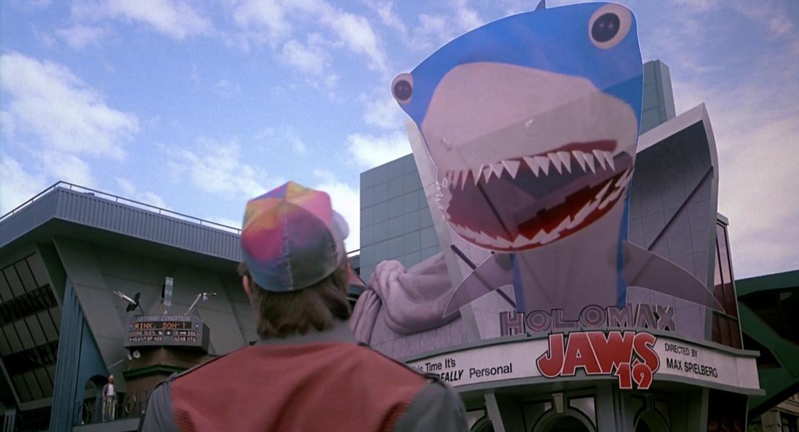 Голограмма акулы из фильма «Назад в будущее 2»