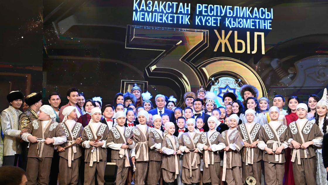 Касым-Жомарт Токаев на праздновании 30-летия Службы госохраны