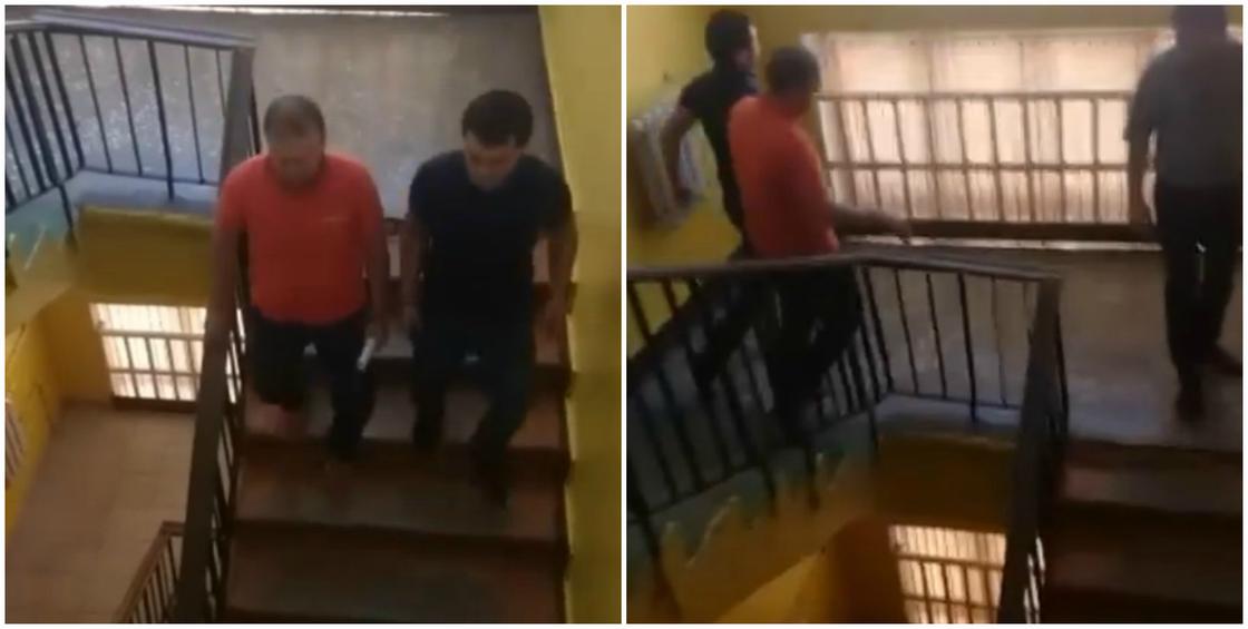 Ведут в наручниках: видео задержания Руслана Жанпеисова появилось в Сети
