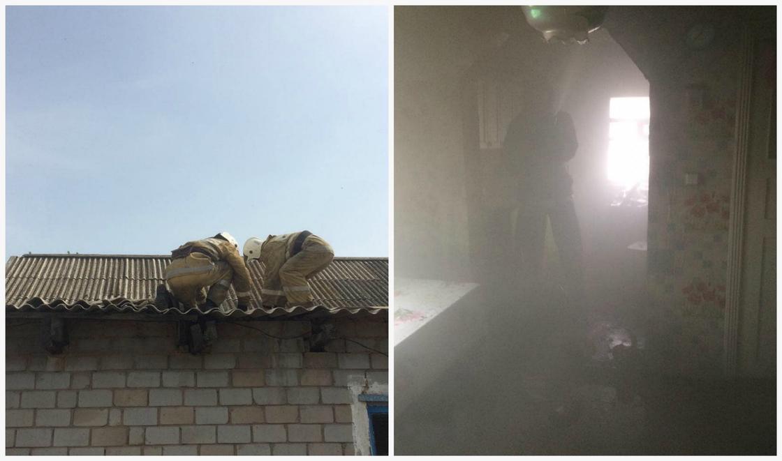 Женщина проверяла утечку газа горящей спичкой и устроила пожар в Павлодарской области