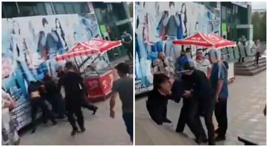 Массовую драку охранников с покупателями сняли на видео в Экибастузе