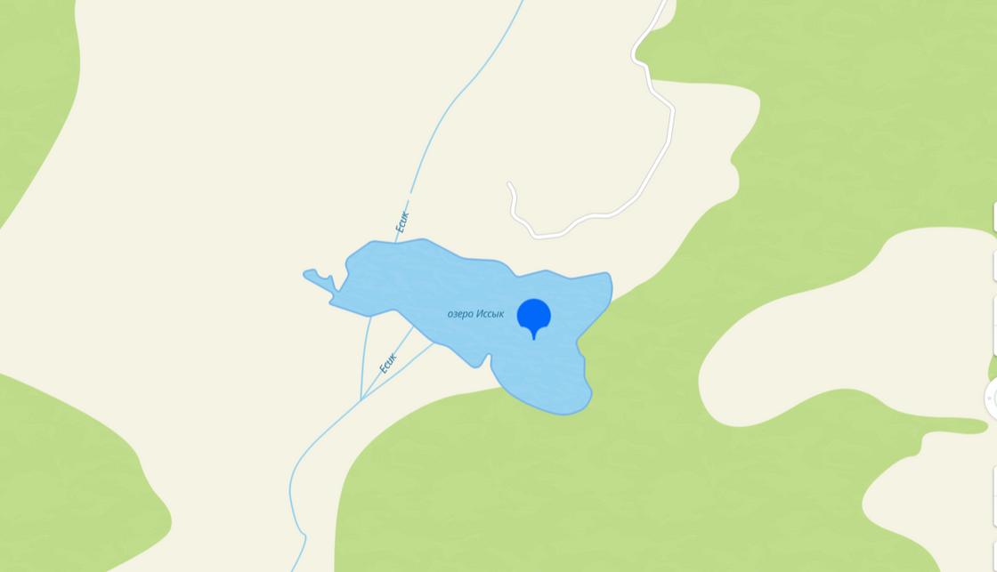 Озеро на карте
