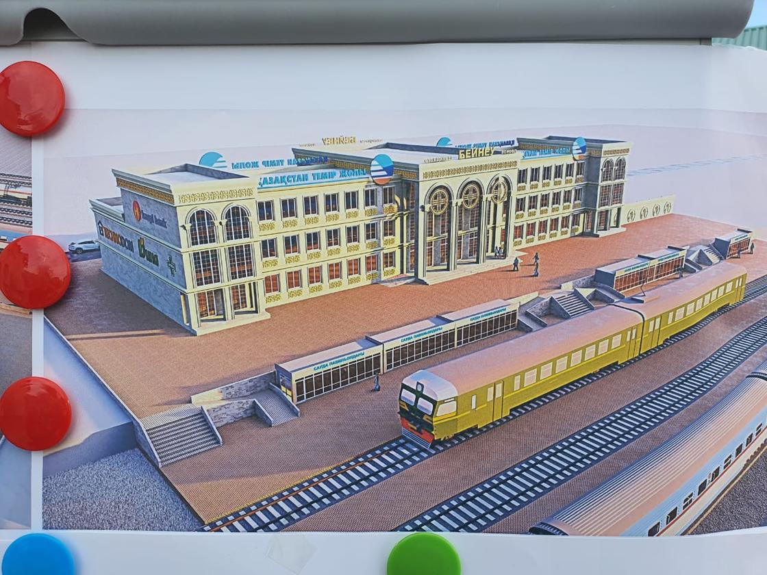 Проект нового железнодорожного вокзала в Бейнеу показал акимат (фото)