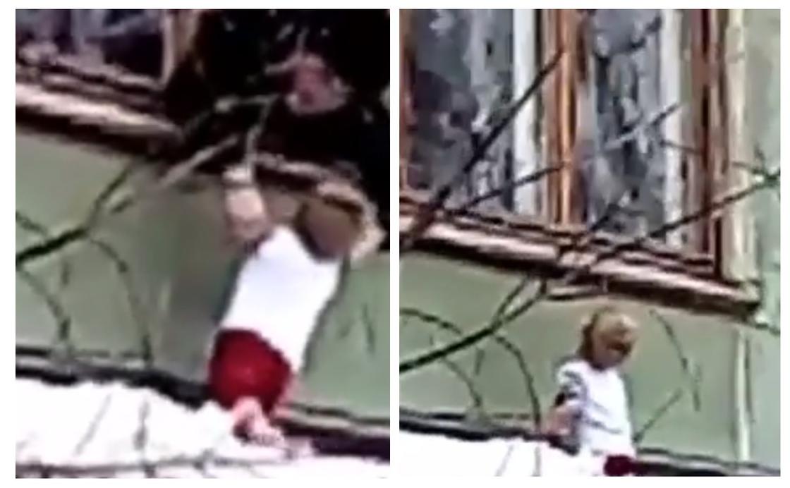 Павлодарда үшінші қабаттан құлаған бүлдіршін аман қалды (видео) Павлодарда үшінші қабаттан құлаған бүлдіршін аман қалды (видео)