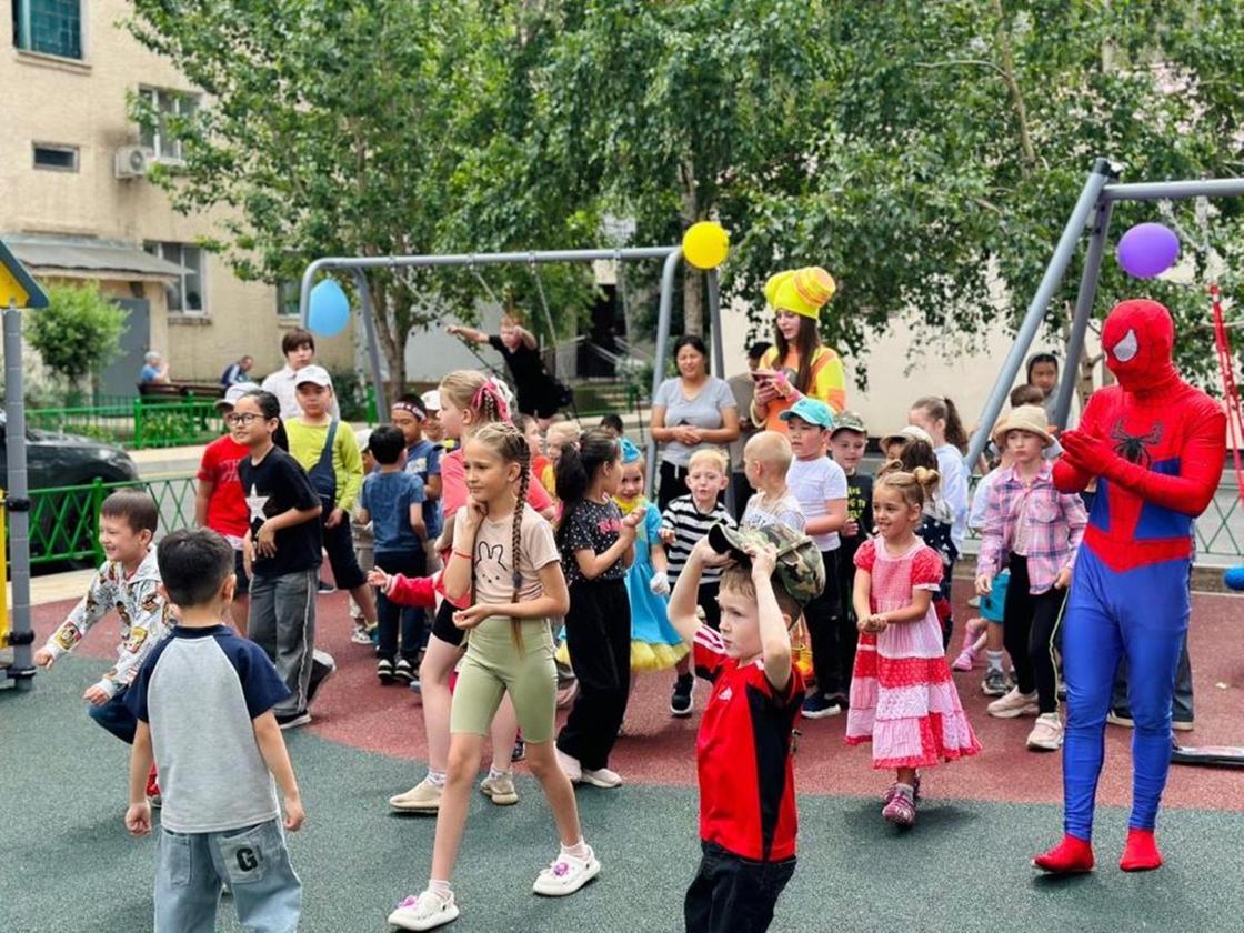 Открытие нового двора в столичном районе Байконыр Открытие нового двора в столичном районе Байконыр