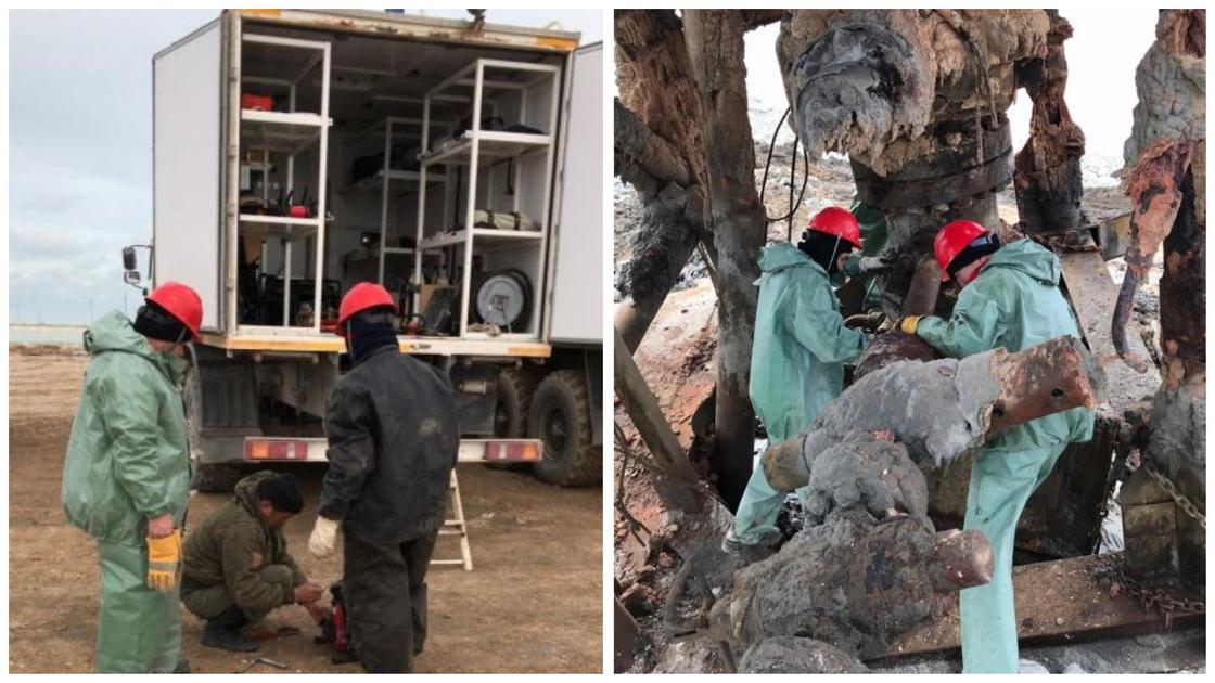 Пожар на месторождении "Каламкас": скважину начали восстанавливать