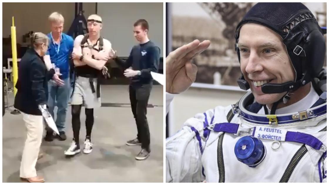 Американский астронавт показал, как за нового учился ходить после пребывания на МКС (видео)