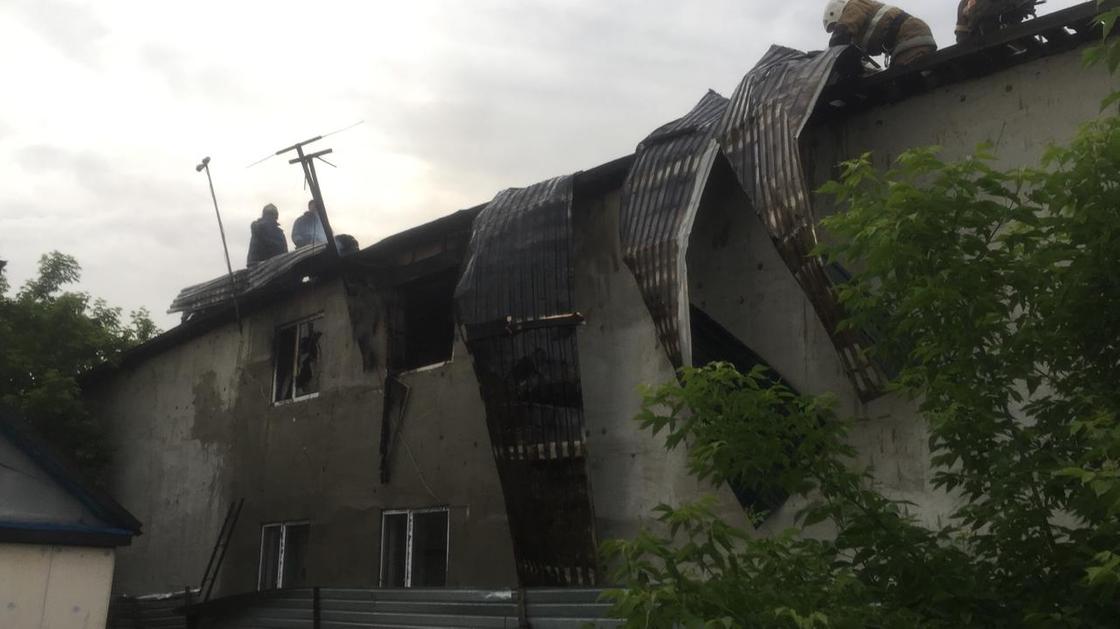 Общежитие горело в Нур-Султане (фото)