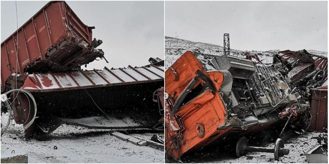 Два локомотива столкнулись на угольном разрезе в Экибастузе
