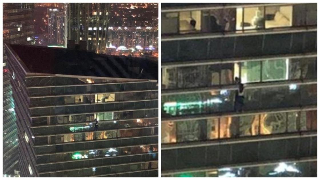 Хотела напугать мужа: выяснилось, зачем девушка повисла на 32-м этаже в Нур-Султане