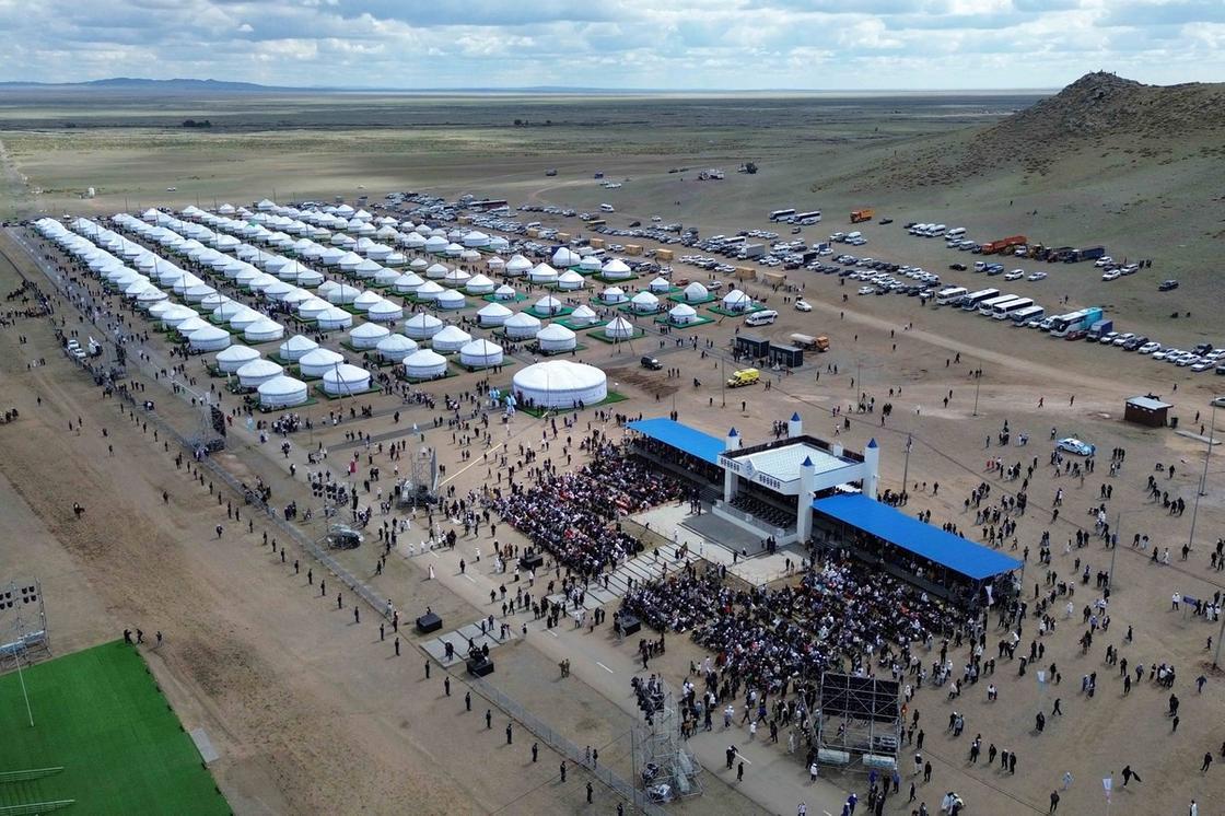 180-летие Абая завершилось в Абайском районе