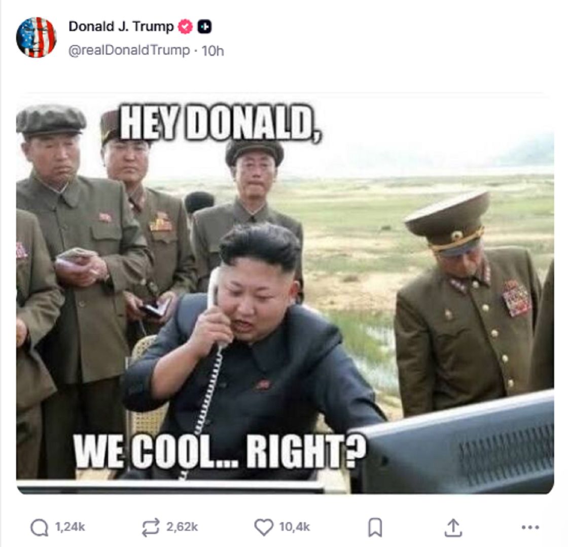 Мем с Ким Чен Ыном