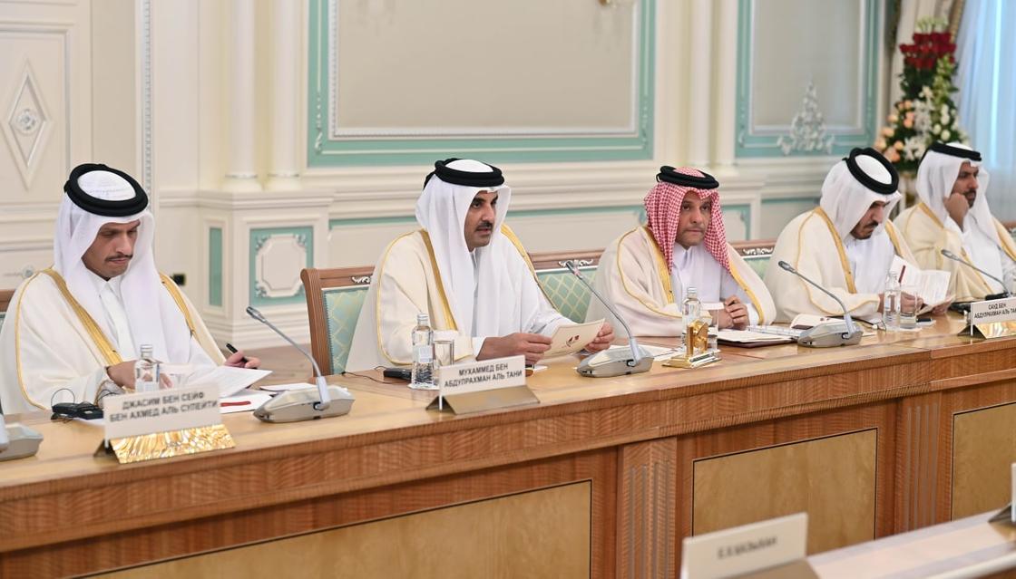 Переговоры Касым-Жомарта Токаева и эмира Катара шейха Тамима бен Хамад Аль Тани