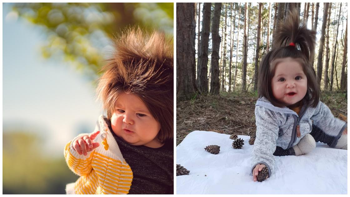 "Малышка Рапунцель": годовалая девочка с очень длинными волосами обрела славу в Сети