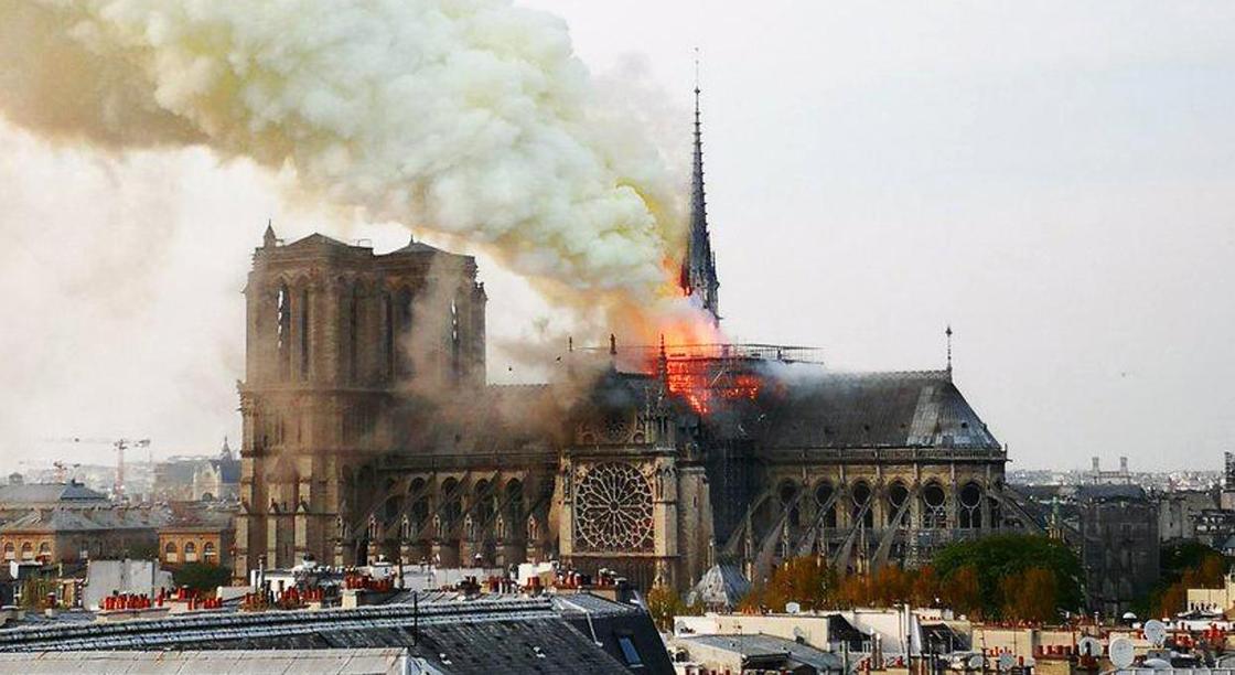 Пожар в соборе Парижской Богоматери: казахстанцы перечислили тысяч евро