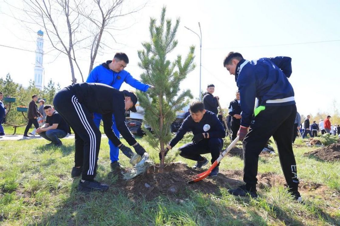 Акция "Таза Қазақстан" в Караганде