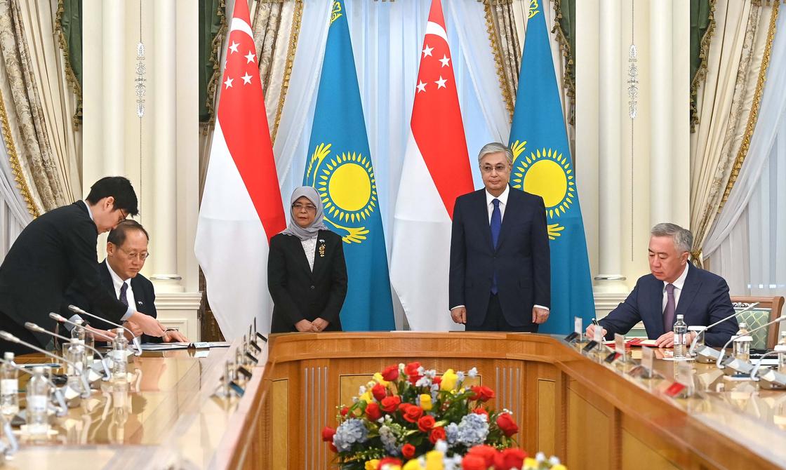 Переговоры лидеров Казахстана и Сингапура