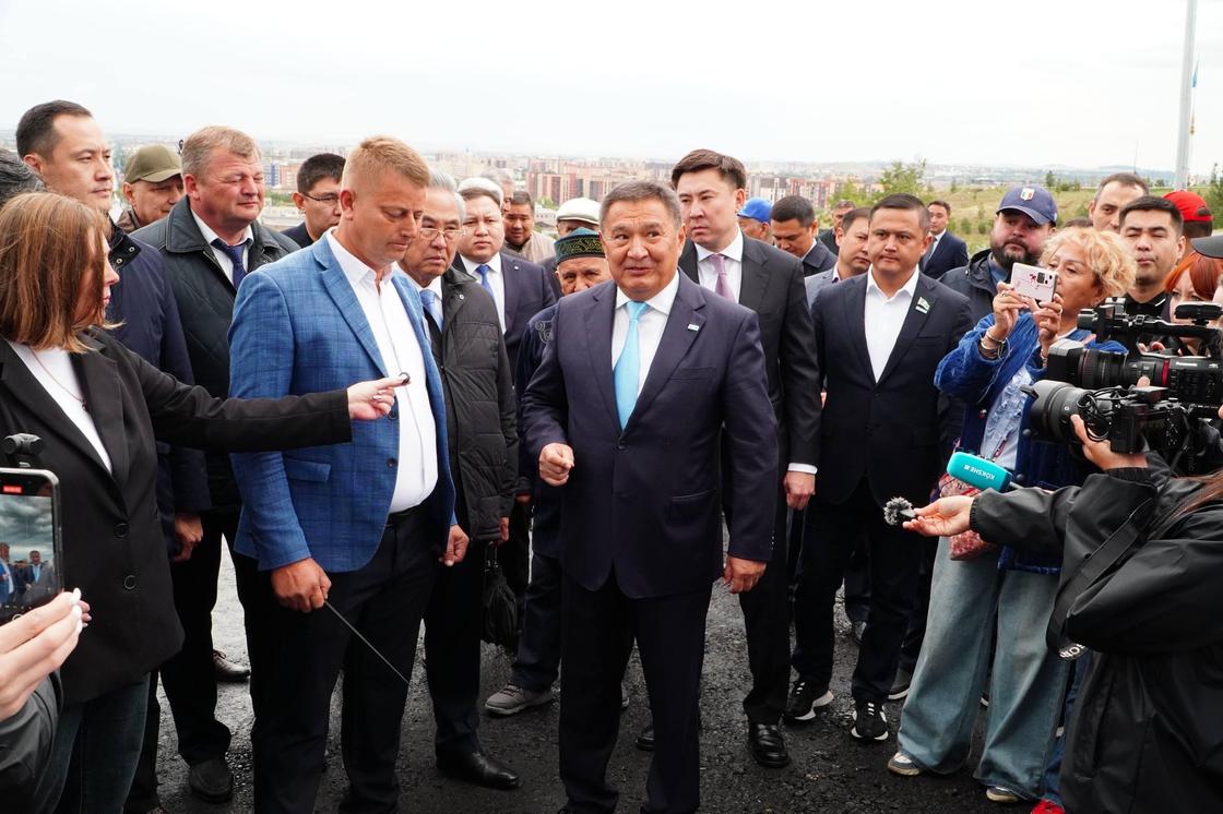 Церемония запуска водоочистных сооружений в Кокшетау