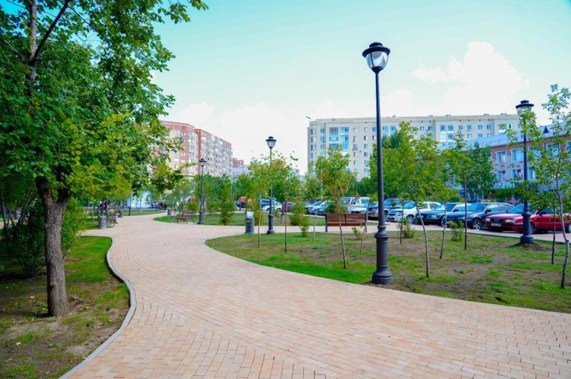 В столичном районе "Байконыр" открылся новый сквер В столичном районе "Байконыр" открылся новый сквер