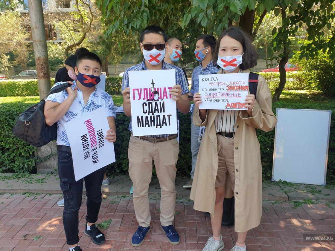 Митинг за свободу слова начался в Кыргызстане (видео)